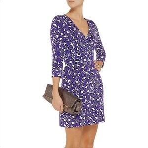 Diane Von Furstenberg New Julian Two Mini Wrap Dress EUC